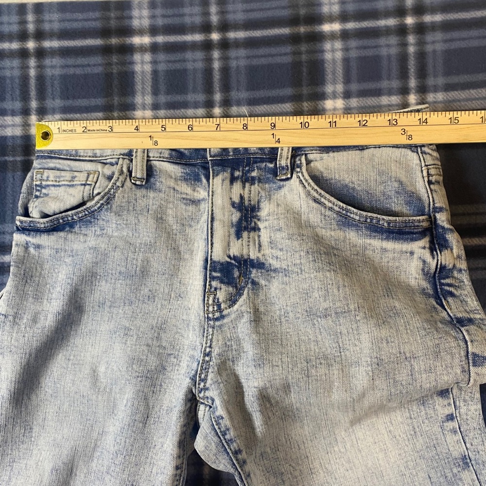 KanCan Signature Relaxed Fit Acid Wash Distressed Jeans VBK1914A Light Blue 27 - Picture 4 of 7